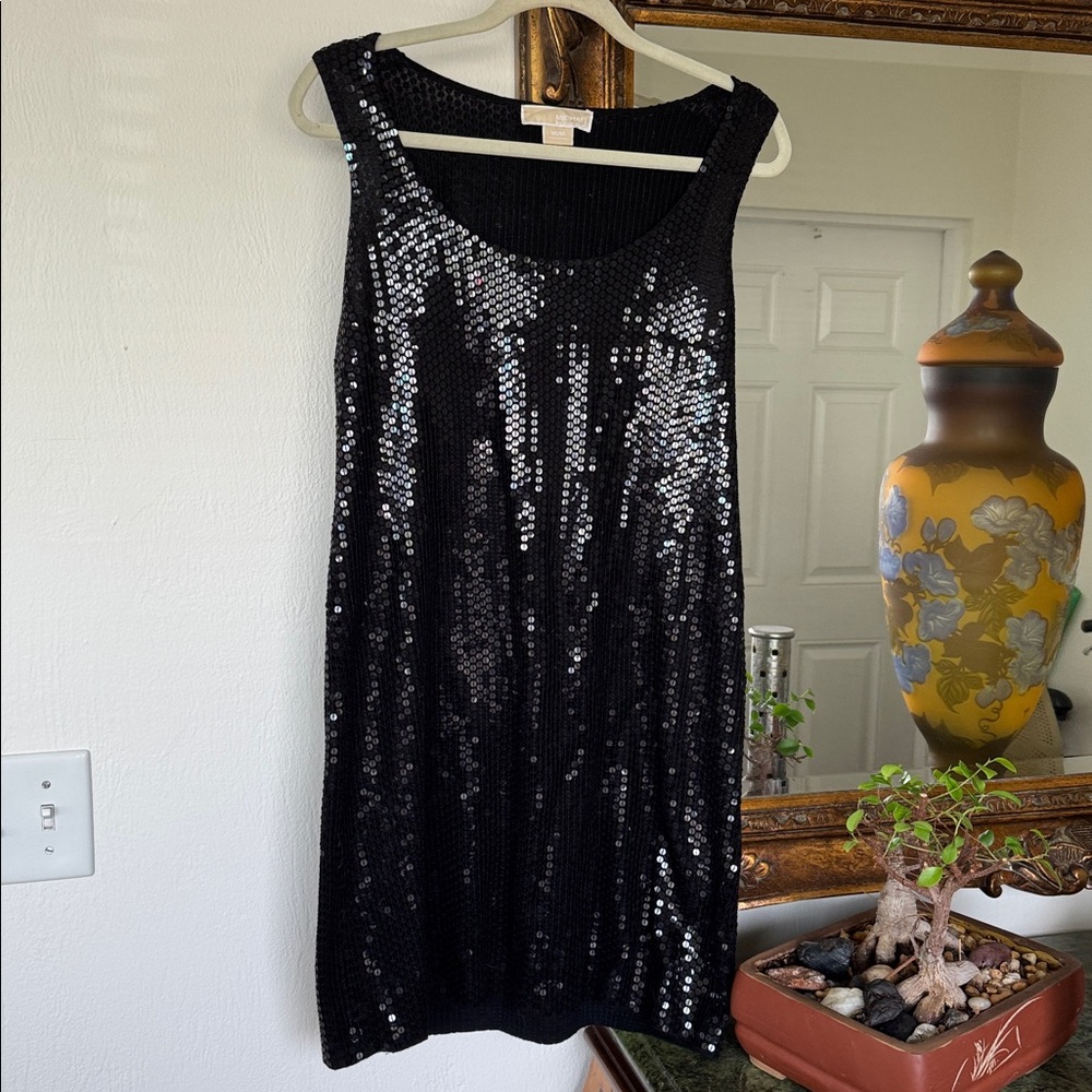 Michael Kors Black Sequin Dress